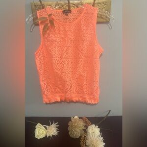 Jordache Coral Lace Tank Top